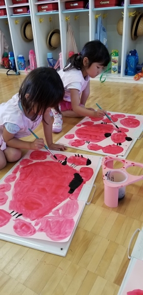 絵画 年中 双百合幼稚園 和泉市にあるキリスト教の精神に基づいた幼稚園